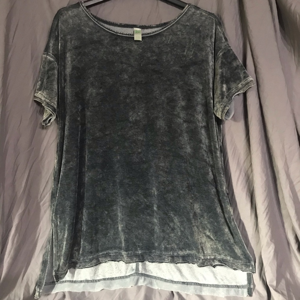“Green Tea” Black Velvet Tee CB3